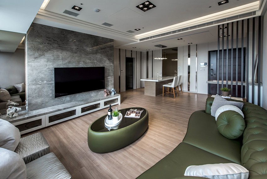 120平現代風格裝修效果圖[大連-中山區(qū)-秀月麒林]