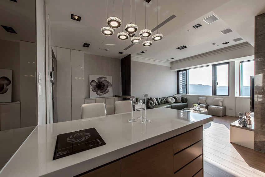 120平現代風格裝修效果圖[大連-中山區(qū)-秀月麒林]