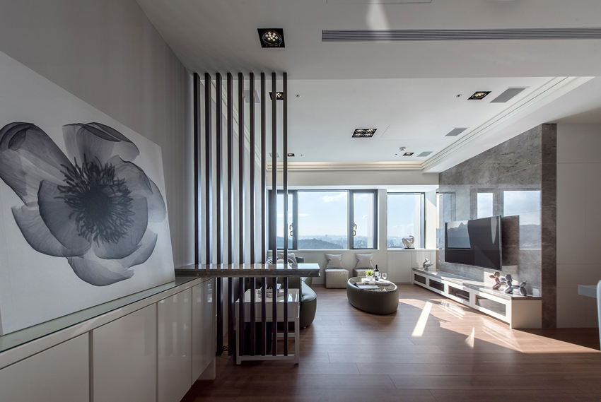 120平現代風格裝修效果圖[大連-中山區(qū)-秀月麒林]